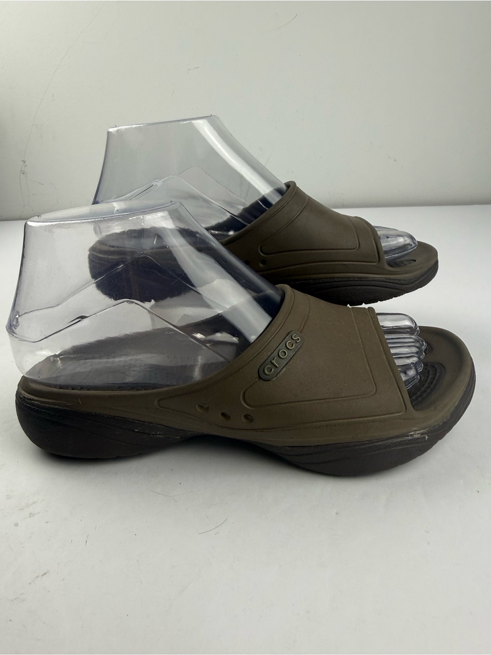 Crocs Mens 4 Womens 6 Modi 2.0 Fisherman Brown Slip On slide Sandal